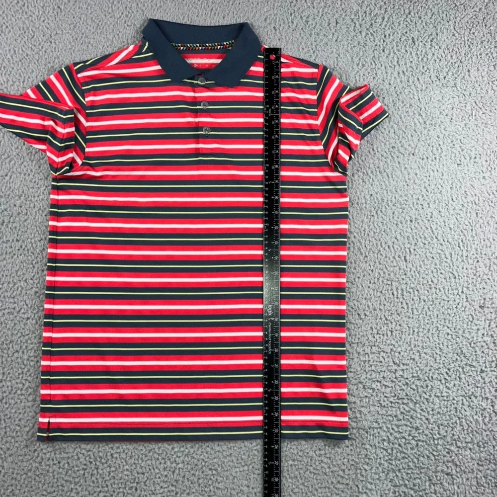 Nike Golf Dri Fit Polo Shirt Men XL Stripe Collared Short Sleeve‎ Casual Sporty